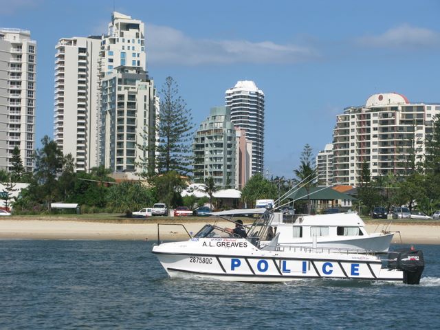 Gold Coast Canals - Gold Coast: Gold Coast Canals - Gold Coast Queensland - Album 2: Police launch