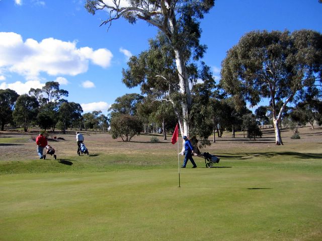 Goolabri Resort Golf Course - Sutton: Green on Hole 1
