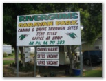 Rivergums Caravan Park - Goondiwindi: Rivergums caravan park welcome sign