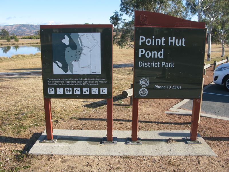 Point Hut Pond District Park - Gordon: Point Hut Pond District Park welcome sign