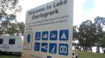 Lake Charlegrark Caravan Park & Cottages - Goroke: Welcome sign.