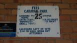 Lake Charlegrark Caravan Park & Cottages - Goroke: Park fees and charges.