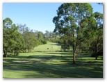 Grafton District Services Social Golf Club - Grafton: Fairway view on Hole 3.  Note the creek in the foreground.