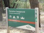 Plantation Campground - Halls Gap: Parks Victoria welcome sign.