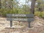 Plantation Campground - Halls Gap: Welcome sign.