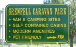 Grenfell Caravan Park - Grenfell: Welcome sign