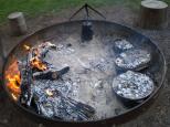 Gulargambone Caravan Park - Gulargambone: Fire pit for camp oven meals or Damper