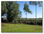 Gunbower Caravan Park - Gunbower: Powered sites for caravans with rural views.  The sites are well grassed.