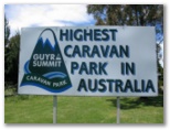 Guyra Summit Caravan Park - Guyra: Guyra Summit Caravan Park welcome sign.