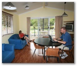 BIG4 Harrington Beach Holiday Park - Harrington: Lounge room of family cabin.