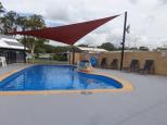Colonial Holiday Park and Leisure Village - Harrington: Shade over half the pool