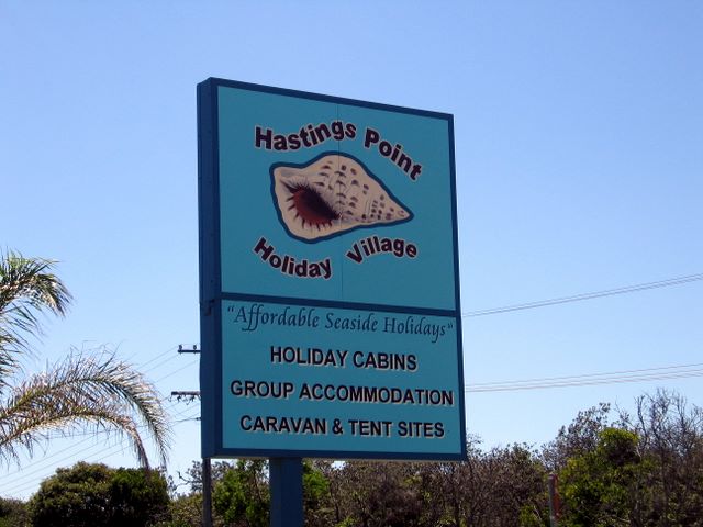 Hastings Point Holiday Village - Hastings Point: Welcome sign for Hastings Point Holiday Park