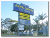Pacific Gardens Van Village - Heatherbrae: Welcome sign