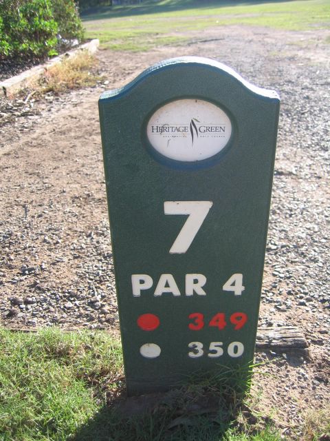 Heritage Green Residential Golf Course - Rutherford: Hole 7 - Par 4, 350 meters