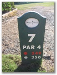 Heritage Green Residential Golf Course - Rutherford: Hole 7 - Par 4, 350 meters