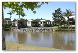 Fraser Lodge Holiday Park - Torquay: Cottage accommodation, ideal for families, couples and singles.  Cottages have views of the pond.