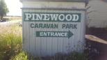 Pinewood Caravan Park - Heywood: Welcome sign.