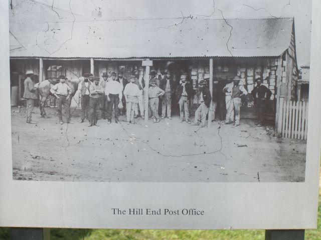 Glendora Campground - Hill End Historic Site: Hill end post office sign