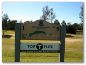 Hills International Golf Club - Jimboomba: Hole 1 Par 5, 544 meters.  Sponsored by Top Flight