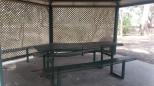Huntly Lions Park - Huntly: Sheltered picnic table and seats