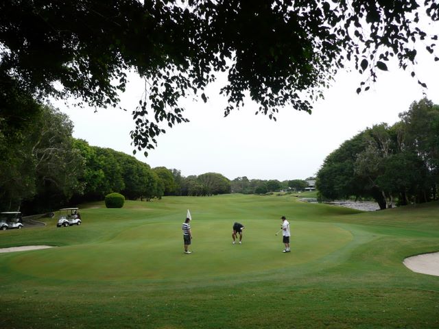 Hyatt Regency Coolum Golf Course - Coolum: Green on Hole 10 looking back along the fairway.
