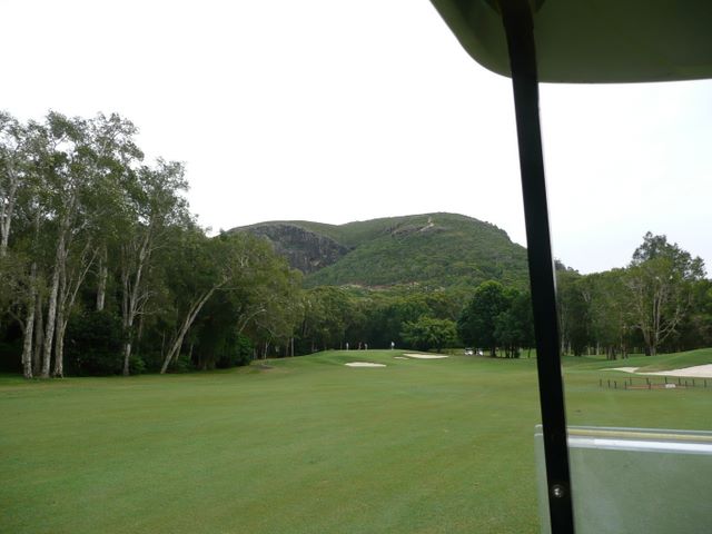 Hyatt Regency Coolum Golf Course - Coolum: Approach to the green on Hole 16.