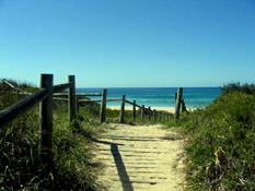 Pathway to beach