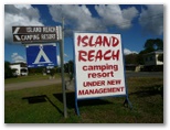 Island Reach Camping Resort - Imbil: Island Reach Camping Resort welcome sign