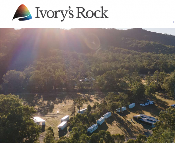Ivory's Rock Caravan Park and Camping Grounds - Peak Crossing: Ivory's Rock offers onsite accommodation year-round for you to relax and unwind. Accommodation can be booked for specific events along with the venue, or stay at our caravan park and camping grounds for a weekend break or short holiday in this pristine environment.

Explore the natural bushland and take in the views with a walk to Ivory’s Rock itself.