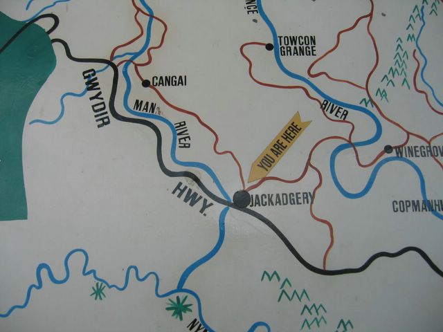 Mann River Caravan Park - Jackadgery: Location of Mann River Caravan Park