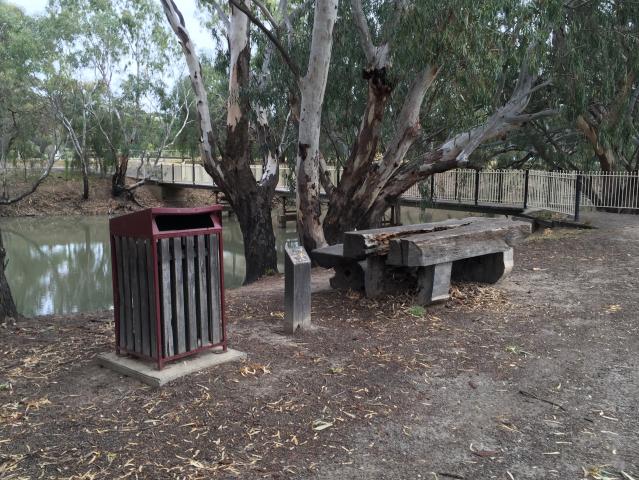 Ashton Street Campground - Jerilderie: Please place your rubbish in the bin or better still take it with you.