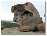 Western K I Caravan Park and Wildlife Reserve - Flinders Chase: Rock formation Kangaroo Island