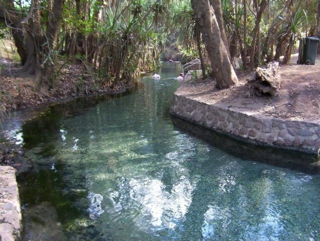 Shady Lane Tourist Park - Katherine: Katherine Hot Springs, a very popular location that is a must see, the water temperature is lovely and tourists get there in numbers.Located West of town not far from Lower level Bridge.