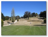 Katoomba Golf Club - Katoomba: Green on Hole 4 looking back along fairway