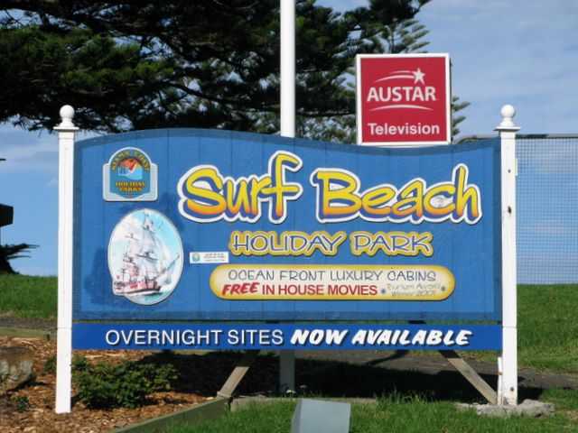 Surf Beach Holiday Park - Kiama: Surf Beach Holiday Park welcome sign