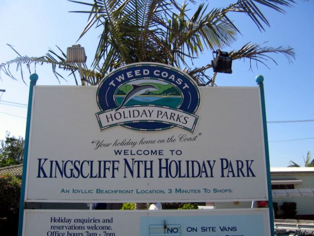 Kingscliff North Holiday Park - Kingscliff: Welcome sign