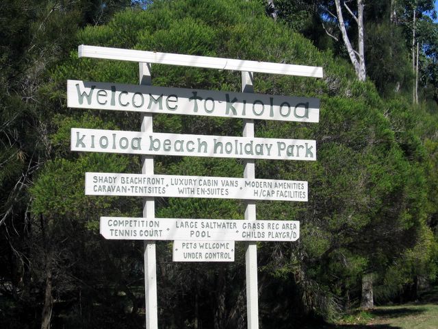 Kioloa Beach Holiday Park - Kioloa Beach: Kioloa Beach Holiday Park welcome sign