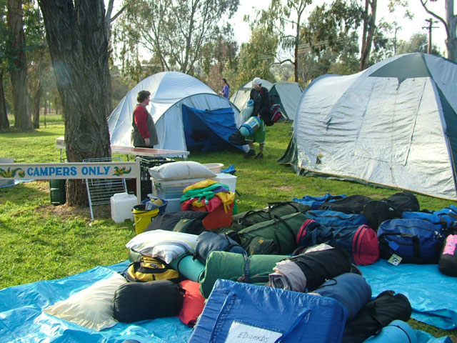 Kojonup Caravan Park - Kojonup: Kojonup Caravan Park camping area.