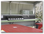 Kootingal Kourt Caravan Park - Kootingal: Interior of camp kitchen.  The facilities are well maintained.