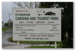 Kyabram Caravan & Tourist Park - Kyabram: Kyabram Caravan and Tourist park welcome sign