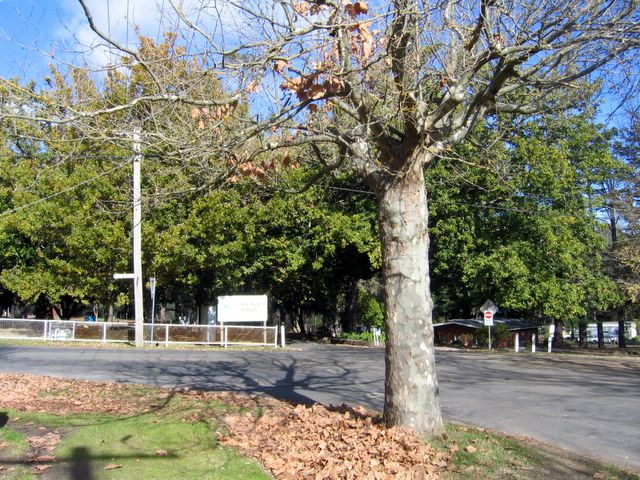 Kyneton Caravan Park which closed down in April 2010 - Kyneton: View of the park from the street
