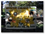 Kyneton Caravan Park which closed down in April 2010 - Kyneton: Kyneton Caravan Park welcome sign