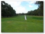 Kyneton Golf Club - Kyneton: Green on Hole 5 looking back along the fairway.