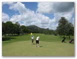 Kyogle Golf Course - Kyogle: Green on Hole 8 looking back along the fairway.