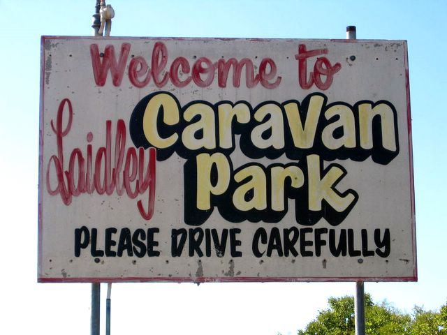 Laidley Caravan Park - Laidley: Laidley Caravan Park welcome sign