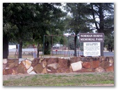 Norman Horne Memorial Park - Leadville: Welcome sign