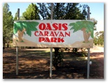 Oasis Caravan Park - Leeton: Oasis Caravan Park welcome sign