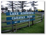 Lake Ainsworth Holiday Park - Lennox Head: BIG4 Lake Ainsworth Holiday Park welcome sign