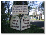 Lismore Tourist Caravan Park - Lismore: Lismore Tourist Caravan Park welcome sign