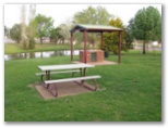 Lockhart Caravan Park - Lockhart: Sheltered outdoor BBQ in adjacent park